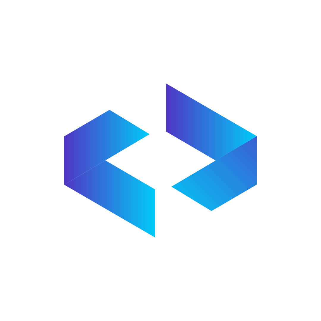 logo for small custom websites, with the less than and greater than signs next to one another